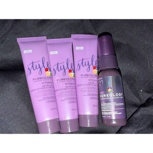 Pureology Style Hydrate Air Dry Cream travel x3 & Color Fanatic Spray hair care